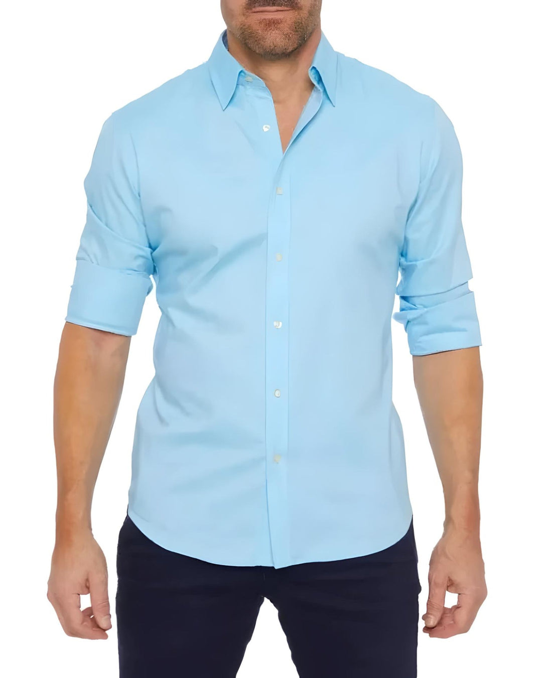 Men's Wrinkle-Free Zip Shirt