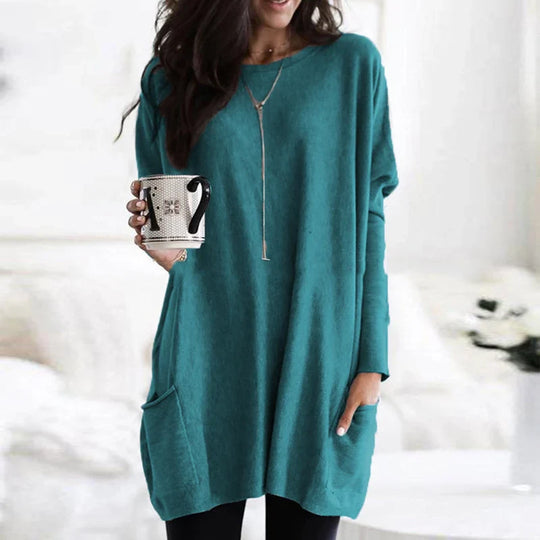 Women's Elegant Long Sleeve Tunic Top