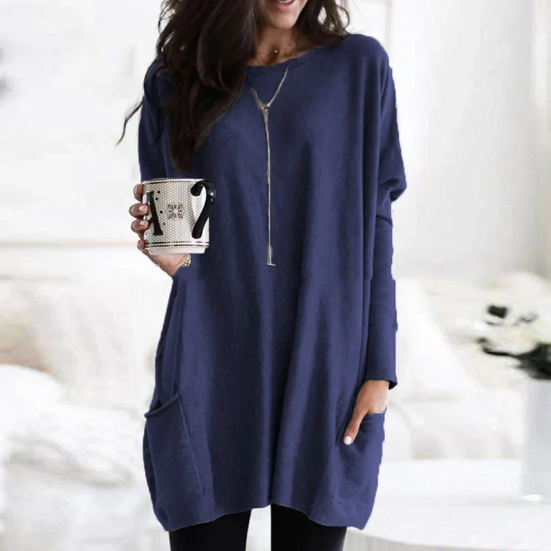 Women's Elegant Long Sleeve Tunic Top