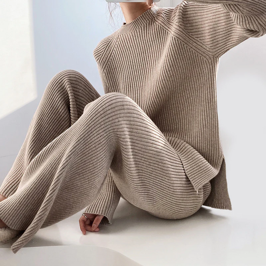 Luxurious Knitted Sweater Set for Women