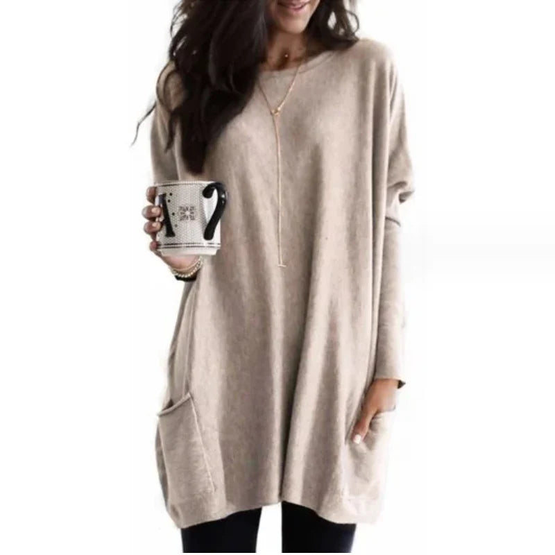 Women's Elegant Long Sleeve Tunic Top