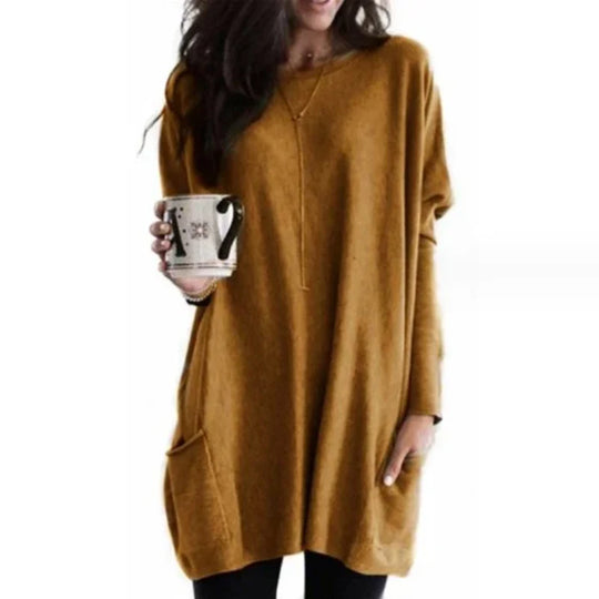 Women's Elegant Long Sleeve Tunic Top