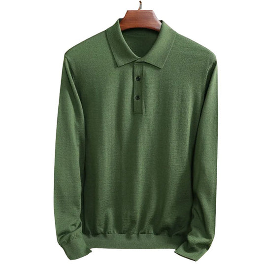 Men’s Classic Long Sleeve Polo Shirt