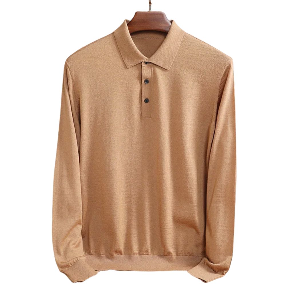 Men’s Classic Long Sleeve Polo Shirt