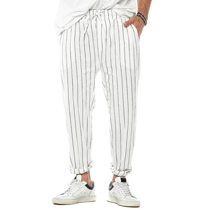 Men’s Casual Striped Trousers