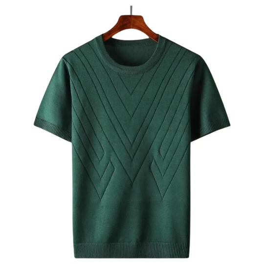 Men's Classic Geometric Knit T-shirt