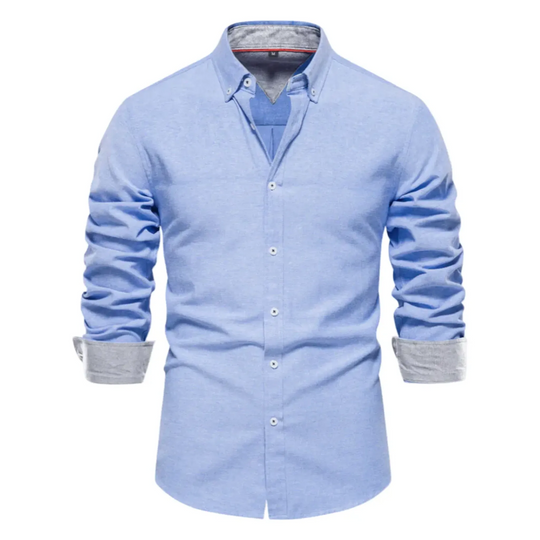 Button-Up Long-Sleeve Shirt for Men