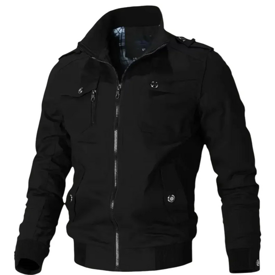 Men's Slim Fit Bomber Jacket With Pockets