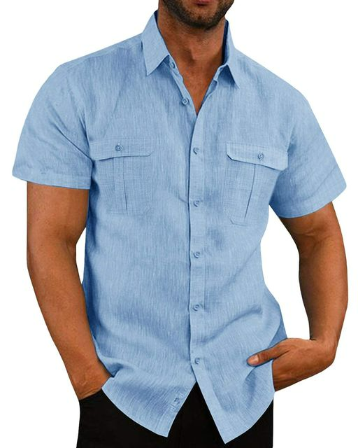 Men's Lightweight Linen Blend Shirt
