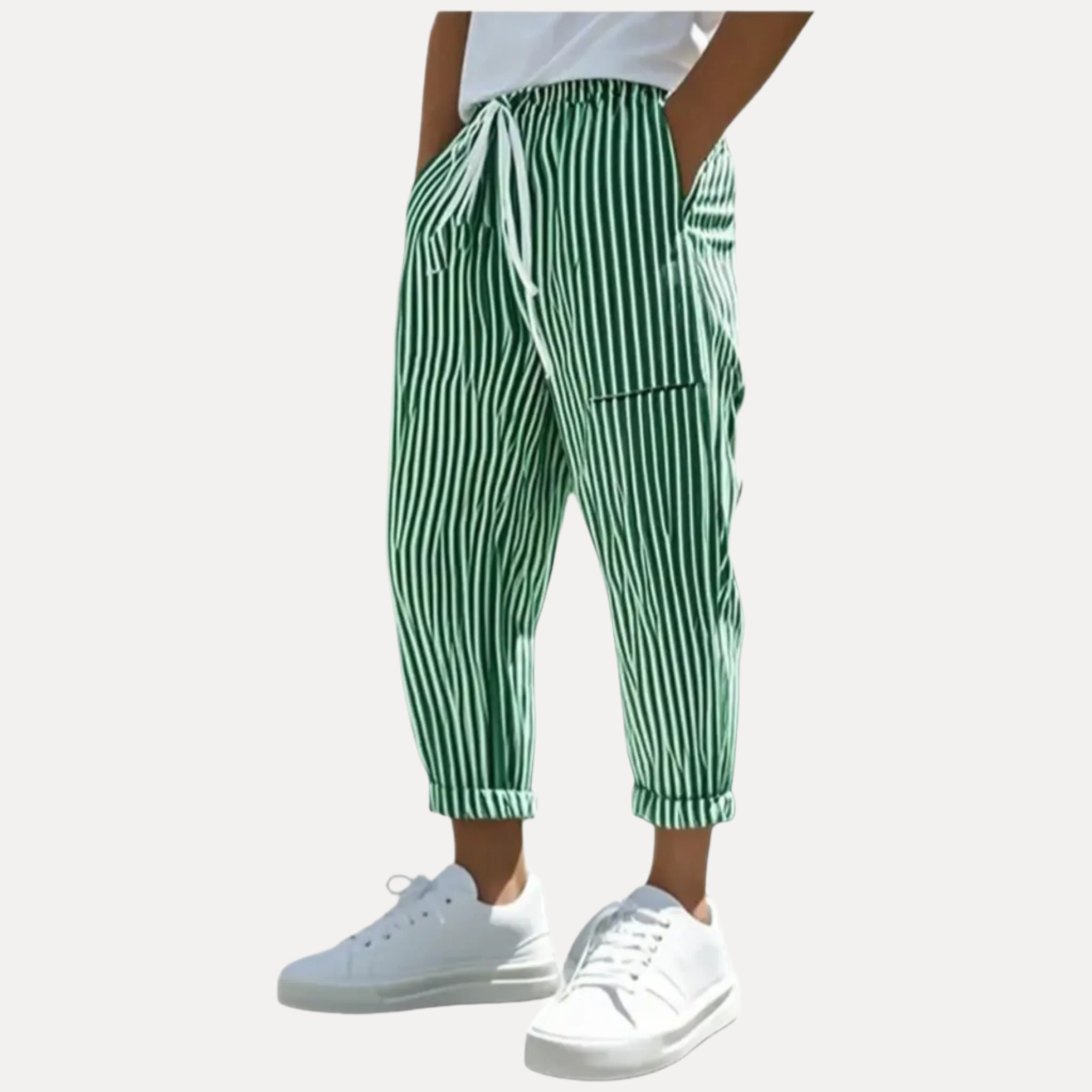 Armoire Men’s Striped Tapered Pants