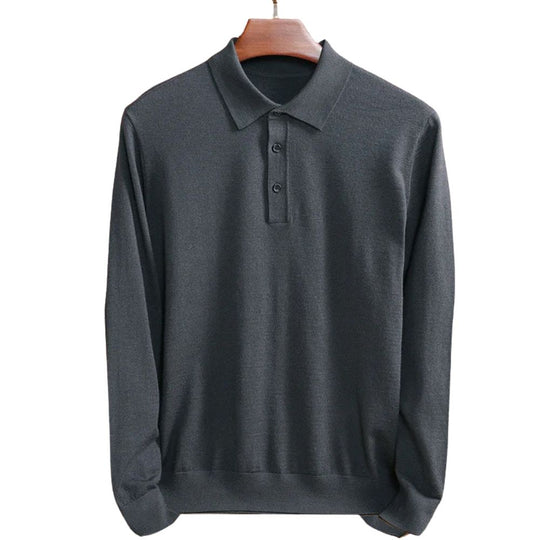 Men’s Classic Long Sleeve Polo Shirt