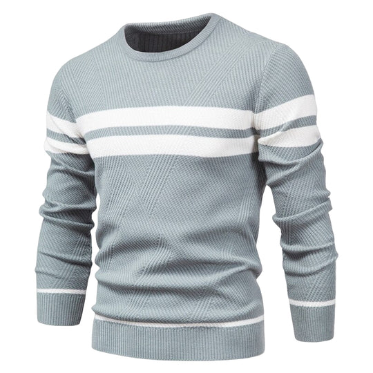 Men's Double Striped Knitted Sweater