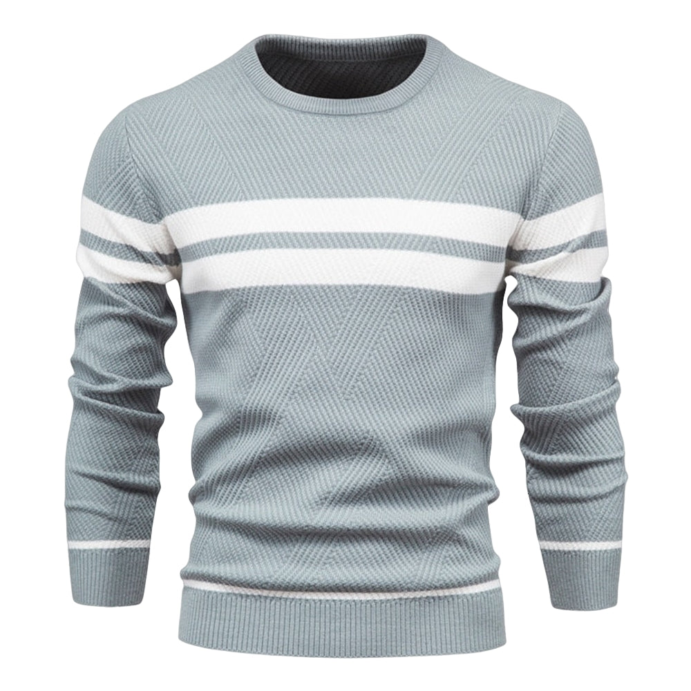 Men's Double Striped Knitted Sweater