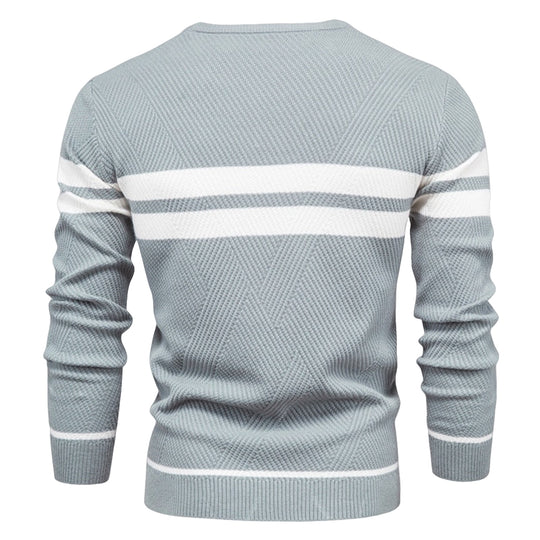 Men's Double Striped Knitted Sweater