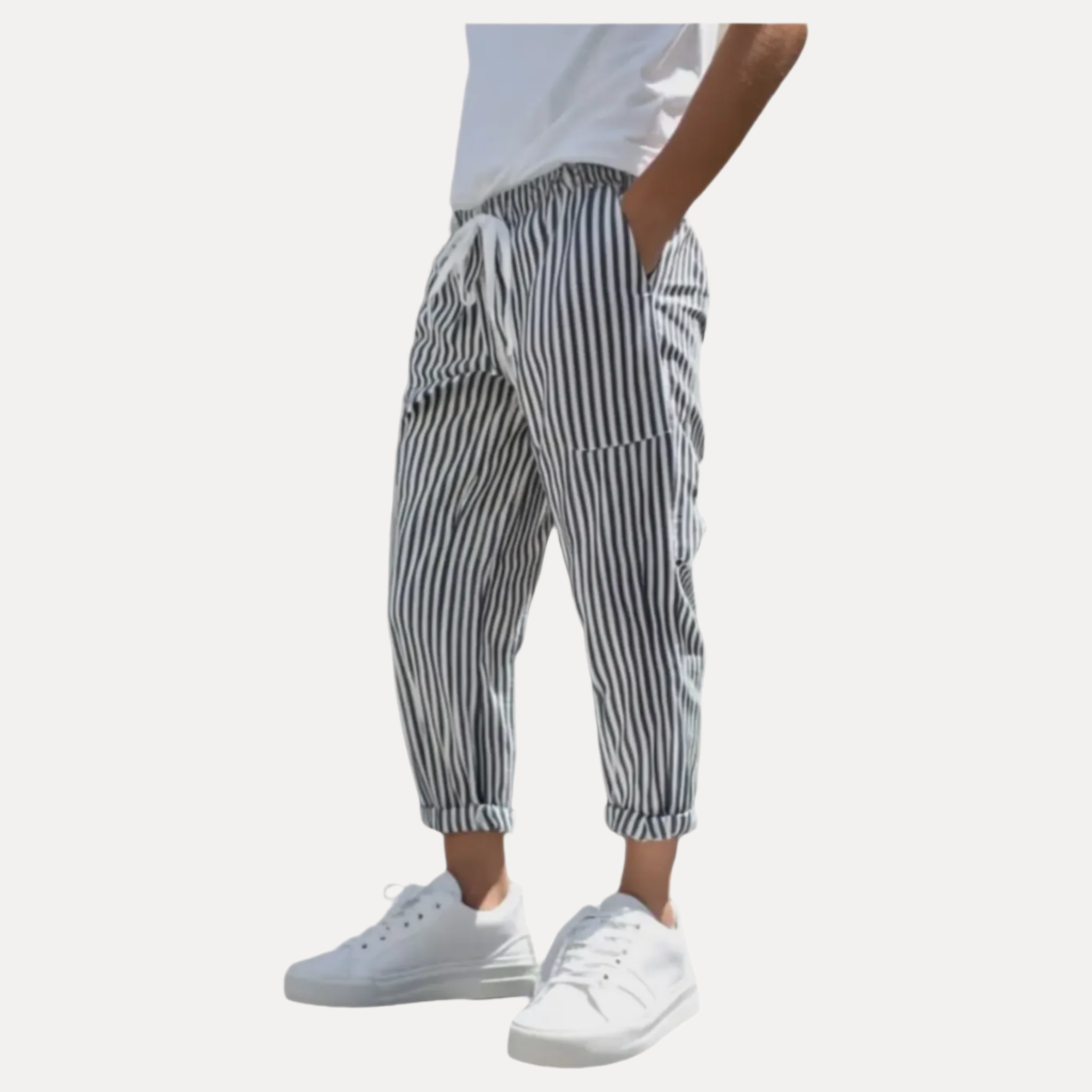 Armoire Men’s Striped Tapered Pants