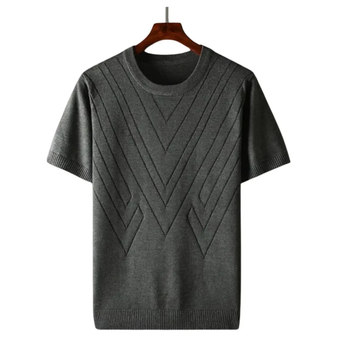 Men's Classic Geometric Knit T-shirt