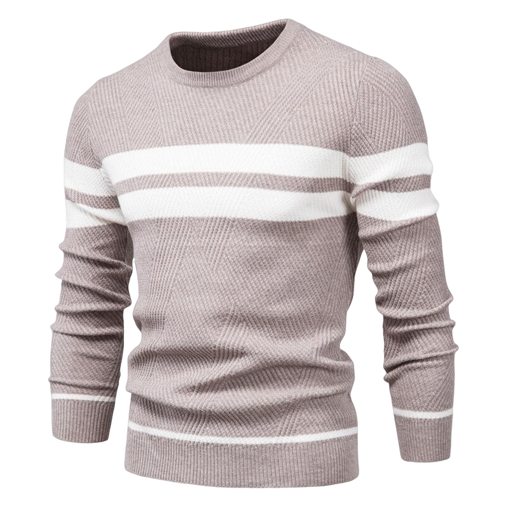 Men's Double Striped Knitted Sweater