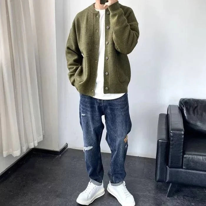 Button Cardigan for Men