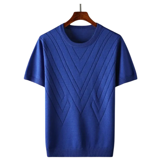 Men's Classic Geometric Knit T-shirt