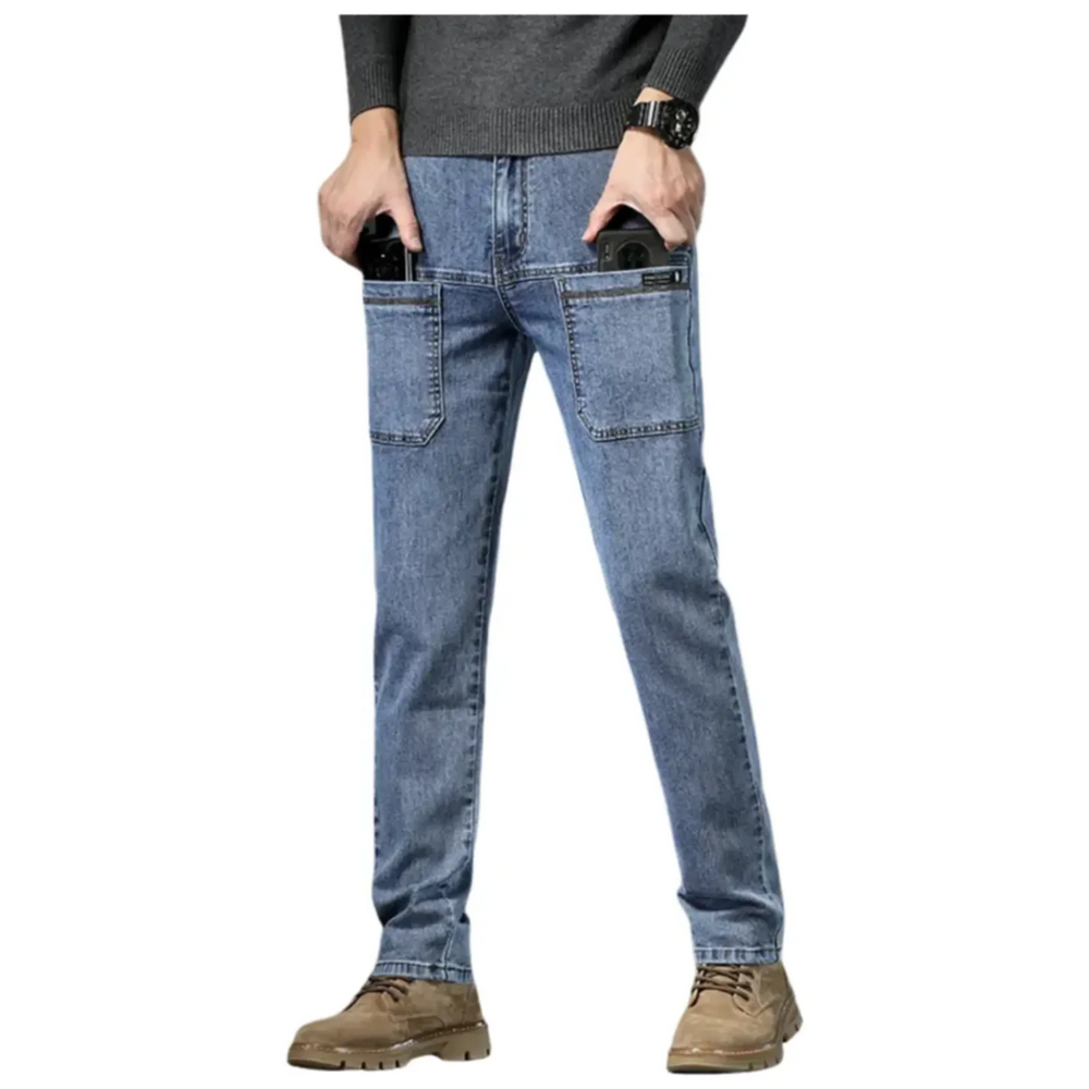 Men's Casual Slim-Fit Denim Jeans