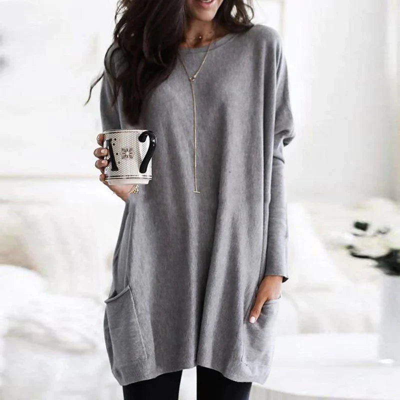 Women's Elegant Long Sleeve Tunic Top