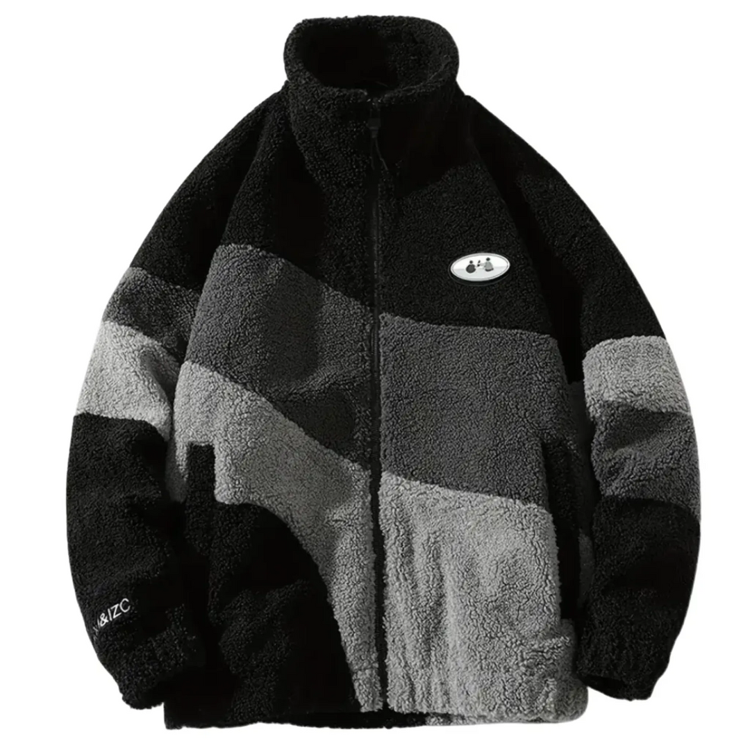 Striped Fleece Jacket for Men