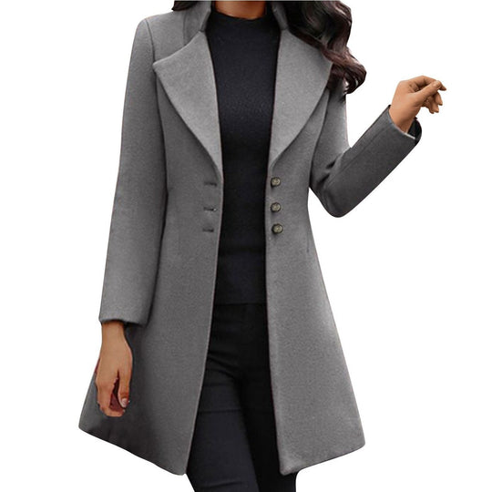 Elegant Italian Wool Jacket For Women