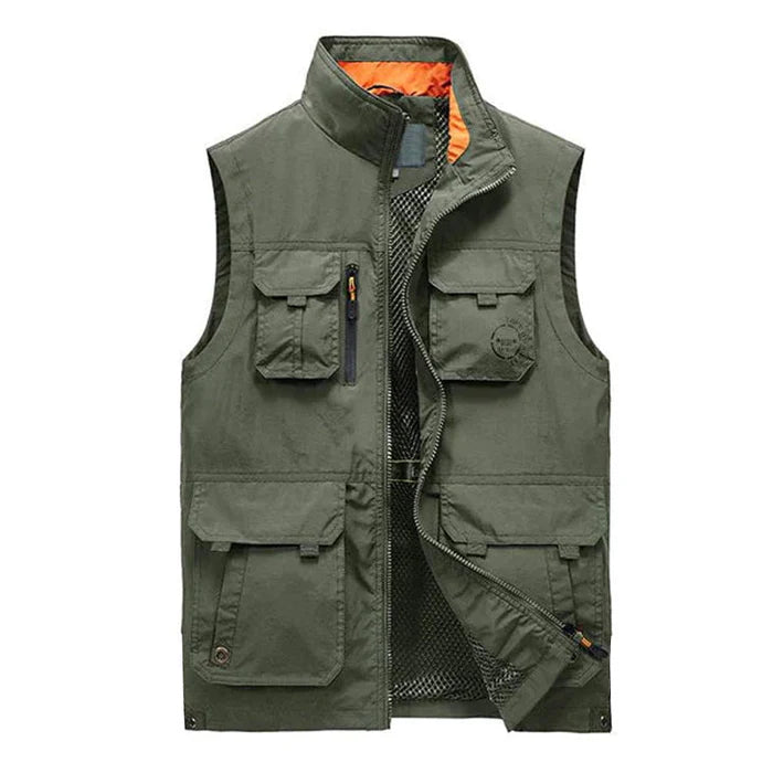 Men's Loose Stand Collar Vest