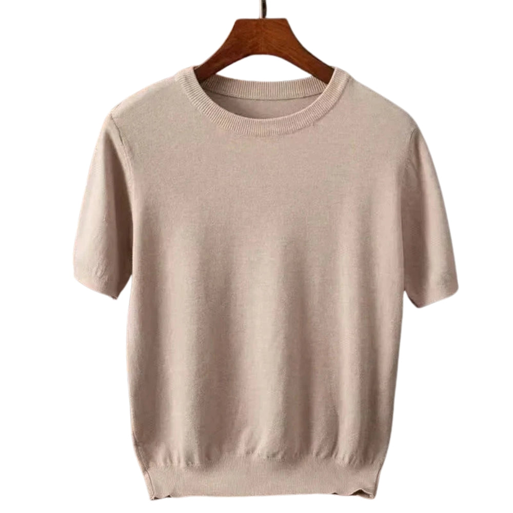 Knitted Short Sleeve T-Shirt for Men