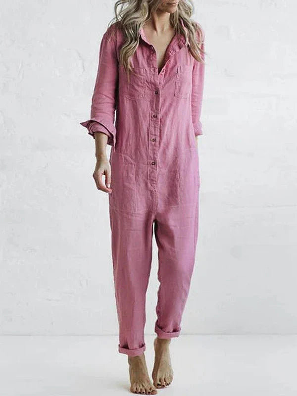 Breathable Long-Sleeved Jumpsuit for Women