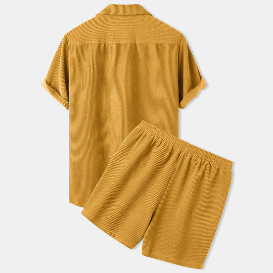 Men's Elegant Shirt and Short Set - Summer Collection