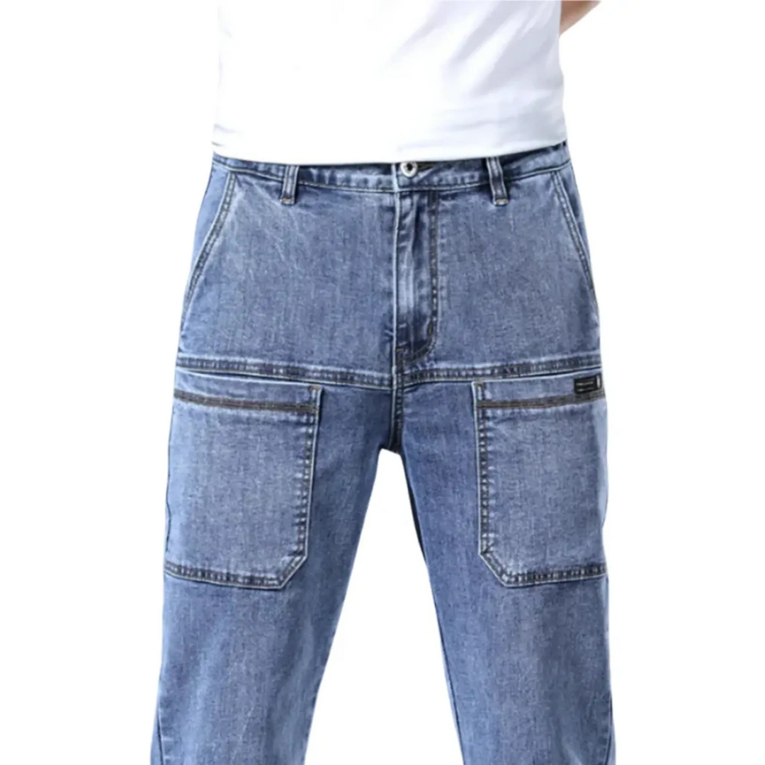 Men's Casual Slim-Fit Denim Jeans