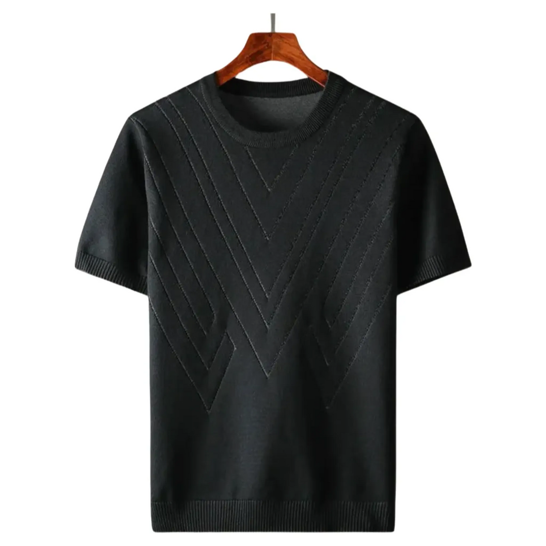 Men's Classic Geometric Knit T-shirt