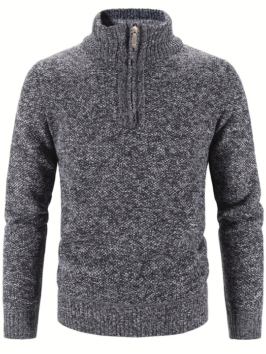 Half Zip Turtleneck Sweater for Men