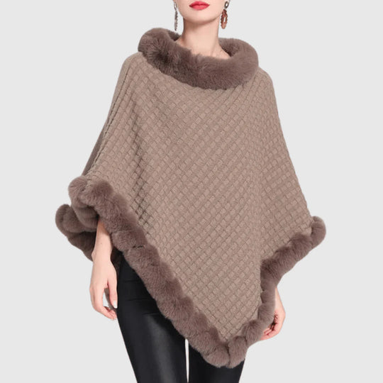 Soft and Cozy Weave Poncho for Women