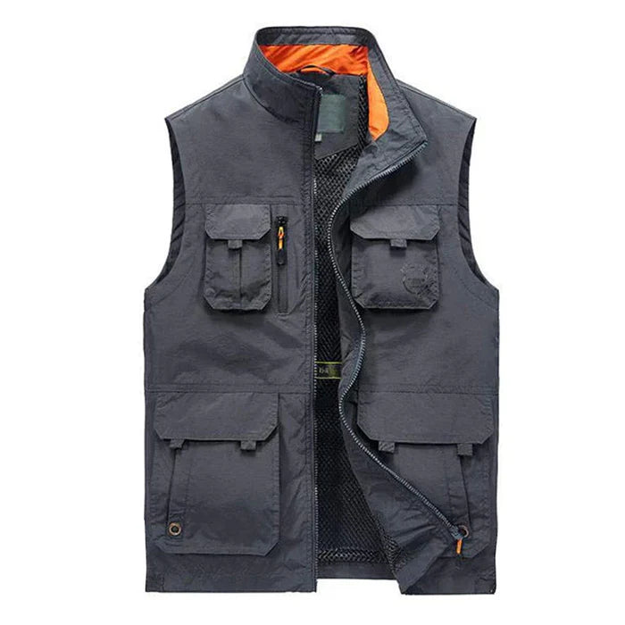 Men's Loose Stand Collar Vest