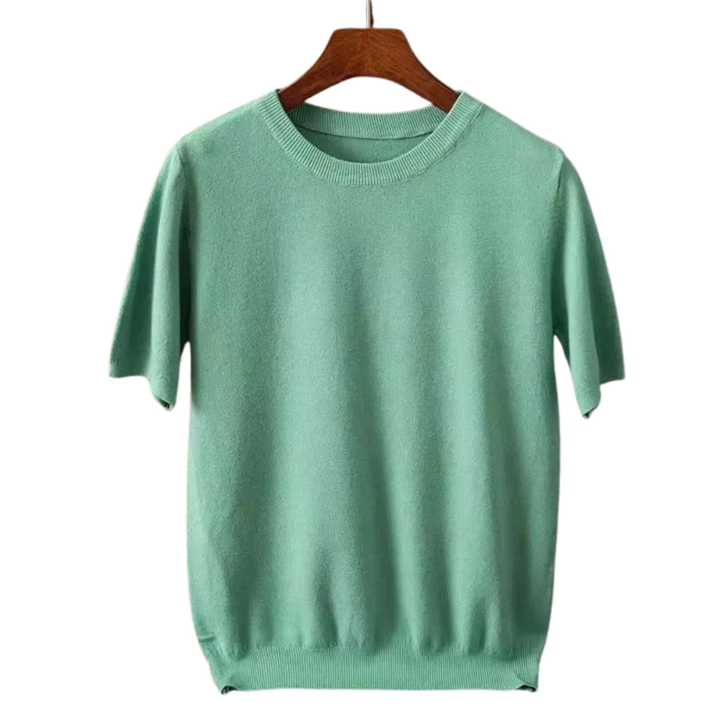 Knitted Short Sleeve T-Shirt for Men