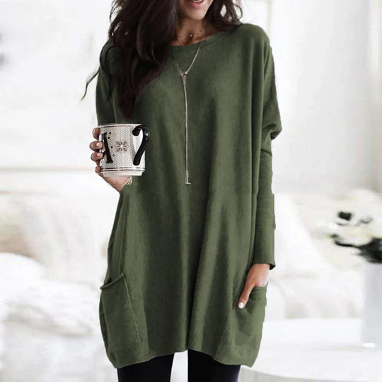 Women's Elegant Long Sleeve Tunic Top