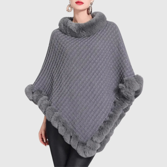 Soft and Cozy Weave Poncho for Women