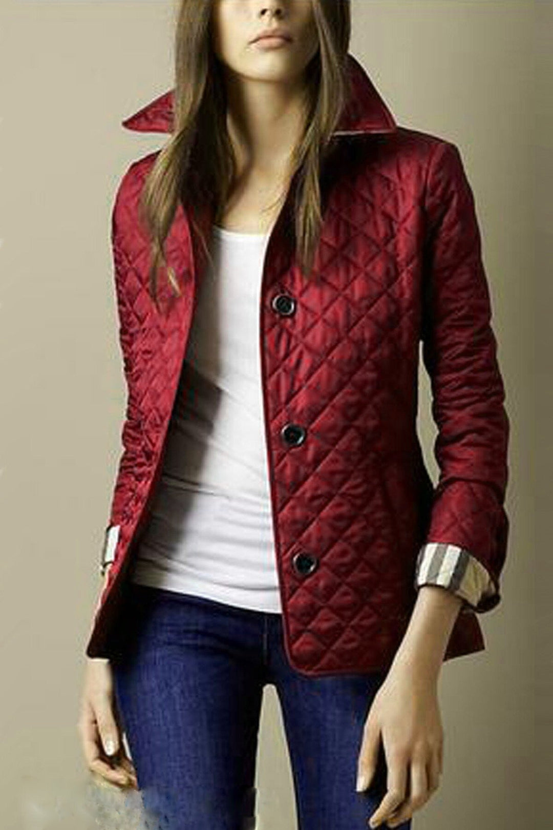 Slim Silk Cotton Jacket for Women