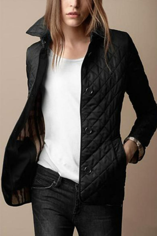 Slim Silk Cotton Jacket for Women