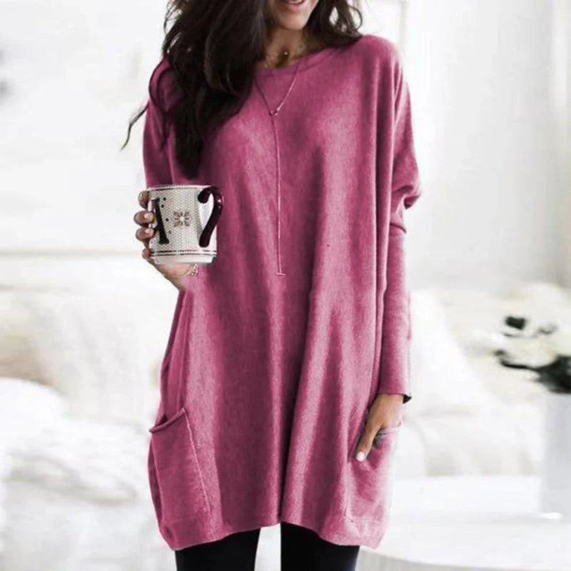 Women's Elegant Long Sleeve Tunic Top