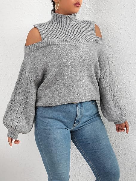 Elegant Geometric Women's Sweater