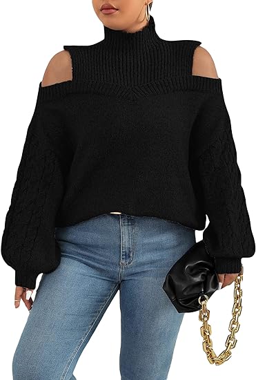 Elegant Geometric Women's Sweater