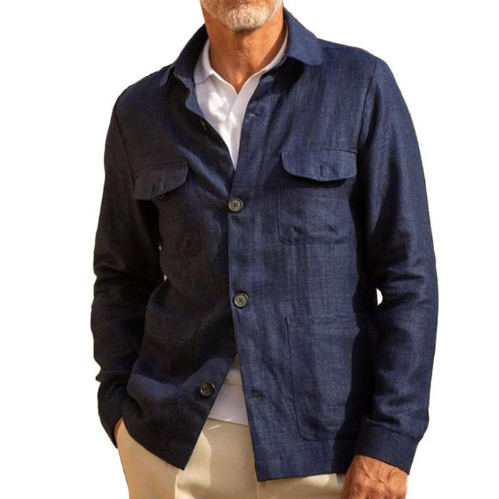 Men's Denim Jacket With Pockets