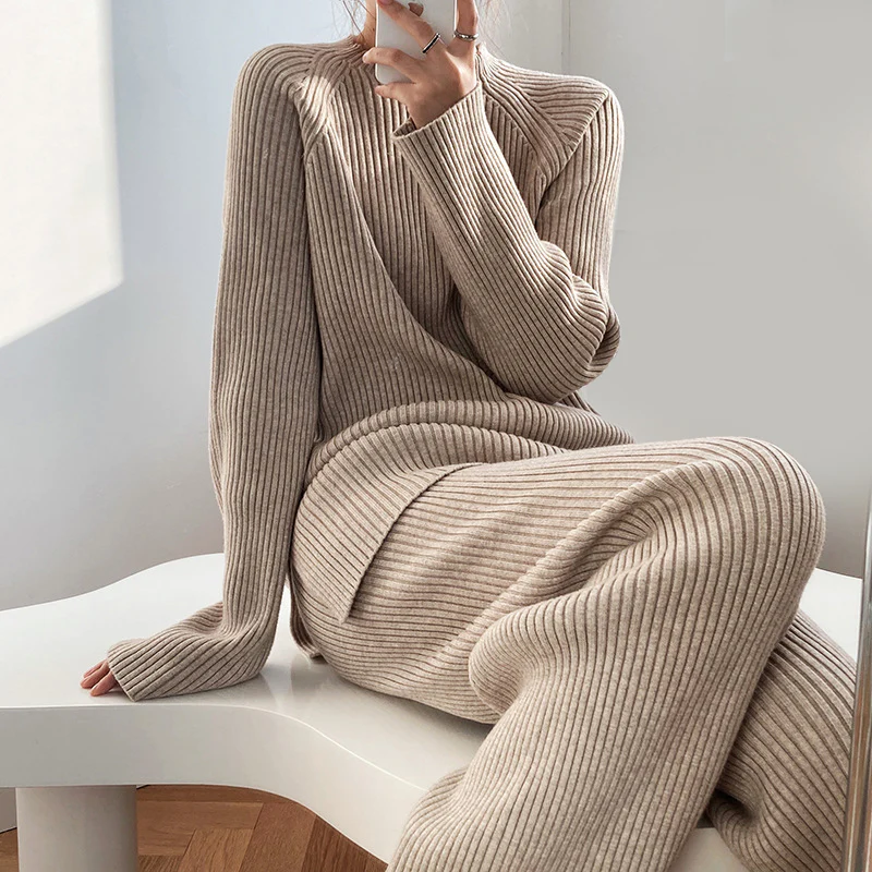 Luxurious Knitted Sweater Set for Women