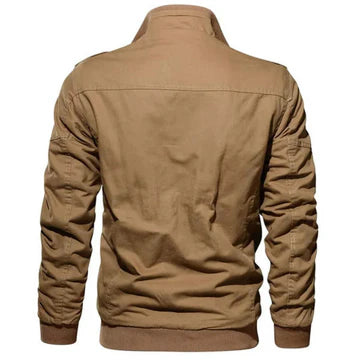 Military-Inspired Bomber Jacket for Men