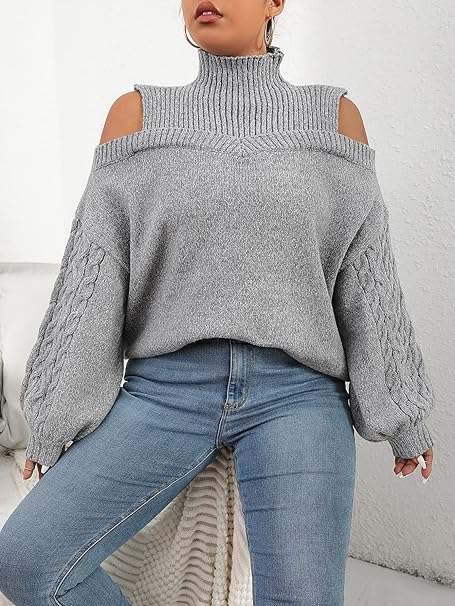 Elegant Geometric Women's Sweater