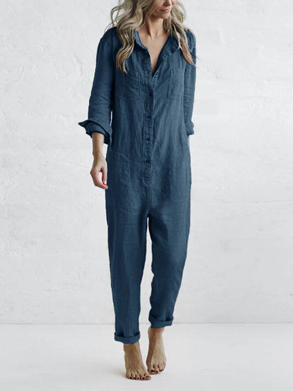 Breathable Long-Sleeved Jumpsuit for Women