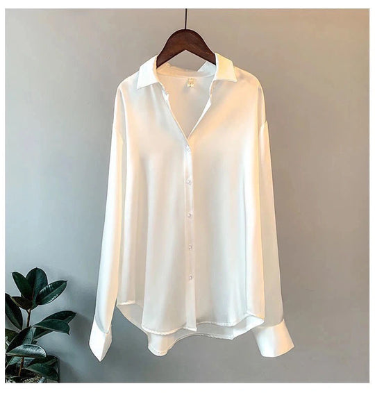 Sleek Satin Blouse For Women